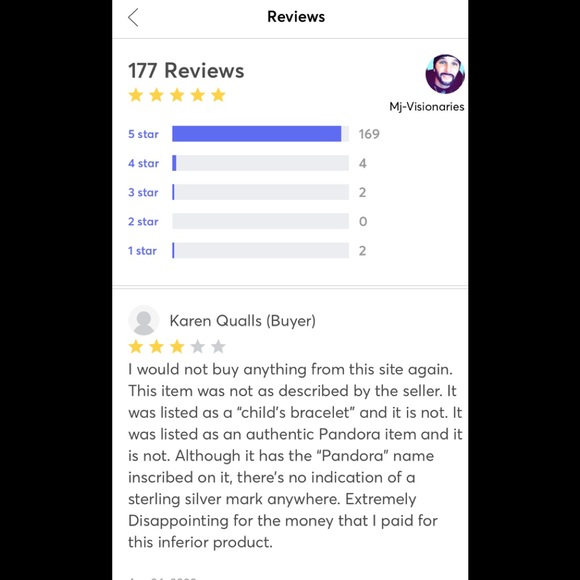 BEWARE POSH AMBASSADOR SELLING FAKE PANDORA - Picture 6 of 6